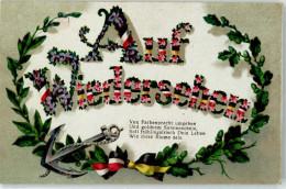 51895708 - Blumen Auf Wiedersehen Schwarz-Weiss-Rot - Weltkrieg 1914-18