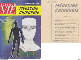 C1  SCIENCE ET VIE Hors Serie MEDECINE CHIRURGIE 1959 Port Inclus France - Geneeskunde & Gezondheid