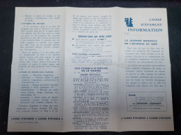 36 - LA CHATRE -  CAISSE D'EPARGNE De LA CHATRE - Journées Mondiales De L'épargne 1965 - La Chatre