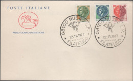 ITALIA - ITALIE - ITALY - 1977 - Siracusana - Valori Complementari - FDC Cavallino - FDC