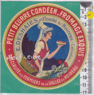 C1324  FROMAGE PETIT BEURRE CONDEEN  DESHAIES CONDE SUR NOIREAU CALVADOS - Cheese