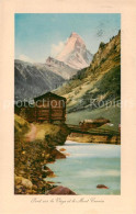 13815987 Zermatt VS Pont Sur La Viege Et Le Mont Cervin Zermatt VS - Andere & Zonder Classificatie