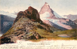 13815907 Riffelhorn 2928m VS Et Le Mont Cervin  - Other & Unclassified