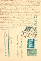Romania Postal Card  Sibiu 1938 Cluj Franking Stamps - Roumanie