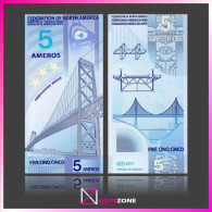 Thomas Stebbins 5 Ameros Fed Of North America Polymer Fantasy Private Note - Sets & Sammlungen