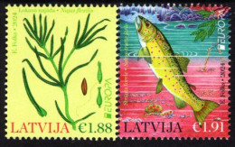 Latvia - 2024 - Europa CEPT - Underwater Flora And Fauna - Mint Stamp Set - Letonia