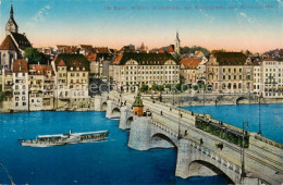 13792569 Basel BS Mittlere Rheinbruecke Mit Martinskirche Und Kantonalbank Basel - Andere & Zonder Classificatie