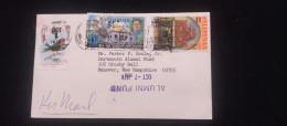 C) 1970. PHILIPPINES. AIRMAIL ENVELOPE SENT TO USA. MULTIPLE STAMPS. XF - Andere-Azië