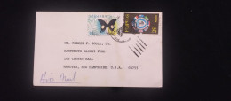 C) 1969. PHILIPPINES. AIRMAIL ENVELOPE SENT TO USA. DOUBLE STAMP. XF - Altri - Asia