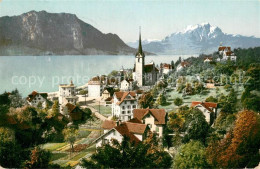 13786237 Weggis Vierwaldstaettersee Panorama Mit Pilatus Weggis Vierwaldstaetter - Sonstige & Ohne Zuordnung