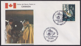 Vatican Canada 1984, Pope Paul John II Visit - Trois-Rivieres, Special Cover - Otros & Sin Clasificación