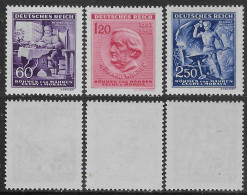 Bohemia Moravia 1943 Wagner Mi N.128-130 Complete Set MNH ** - Ongebruikt