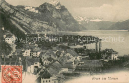 13774849 Weesen  Walensee SG Ortsansicht Alpenpanorama  - Other & Unclassified