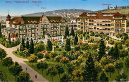 13774427 Zuerich ZH Theodosianum Privatspital Parkseite Sanatorium Kuenstlerkart - Sonstige & Ohne Zuordnung