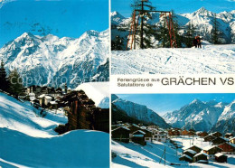 13773197 Graechen VS Teilansichten Winter Schnee  Graechen VS - Altri & Non Classificati