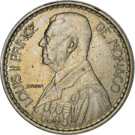 Monnaie, Monaco, Louis II, 20 Francs, Vingt, 1947, Poissy, TTB, Copper-nickel - 1922-1949 Louis II