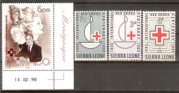 MONACO,SIERRA LEONE Red Cross Set 4 Stamps MNH - Rode Kruis