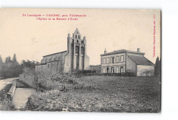 CAIGNAC Près Villefranche - L'Eglise Et La Maison D'Ecole - Très Bon état - Other & Unclassified