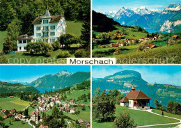 13765837 Morschach SZ Hotel Bellevue Panorama Fliegeraufnahme Kapelle  - Other & Unclassified