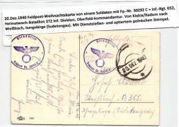 Generalgouvernement Feldpost Auf Brief Feldpost Generalgouvernement #KY511 - Besetzungen 1938-45