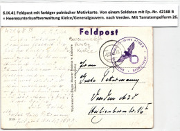 Generalgouvernement Feldpost Auf Postkarte Feldpost Generalgouvernement #KY513 - Ocupación 1938 – 45