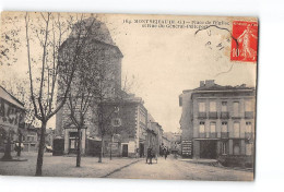 MONTREJEAU - Place De L'Eglise Et Rue Du Général Pelleport - Très Bon état - Montréjeau