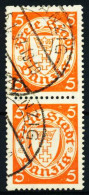 DANZIG 1924 Nr 193D-SP Gestempelt SENKR PAAR X4BD126 - Afgestempeld