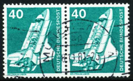 BRD DS INDUSTRIE U. TECHNIK Nr 850 Gestempelt WAAGR PAAR X66820A - Used Stamps