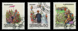 LIECHTENSTEIN 1986 Nr 899-901 Gestempelt SB49FB2 - Used Stamps