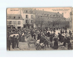 QUIMPER : La Place Saint Mathieu, La Caserne, Le Marché Aux Pommes De Terre - état - Quimper