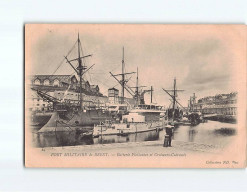 BREST : Port Militaire, Batterie Flottantes Et Croiseurs Cuirassés - état (Partiellement Décollée) - Brest