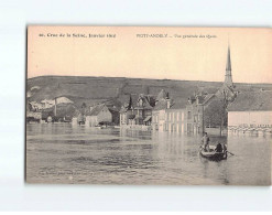 PETIT ANDELY : Inondation De 1910, Vue Générale Des Quais - Très Bon état - Autres & Non Classés