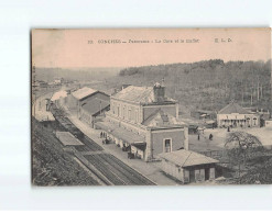 CONCHES : Panorama, La Gare Et Le Buffet - Très Bon état - Conches-en-Ouche