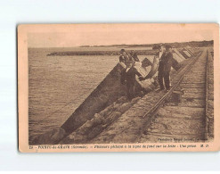 POINTE DE GRAVE : Pêcheurs Pêchant à La Ligne De Fond Sur La Jetée, Une Prise - état - Otros & Sin Clasificación