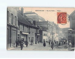 PONTARLIER : Rue Des Halles, Théâtres - état - Pontarlier