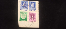 C) 325/485/441. 1965, 1970 ISRAEL MULTIPLE STAMP COVER SHEET. USED. - Asia (Other)