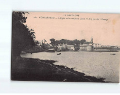 CONCARNEAU : L'Eglise Et Les Remparts, Vus Du ""Passage"" - Très Bon état - Concarneau