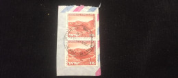 C) 534. 1971. ISRAEL. BLOCK OF TWO STAMPS ON HAMIFRATZ HANE'ELAM AIR ENVELOPE SHEET. ST. USED. - Andere-Azië