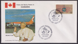 Vatican Canada 1984, Pope Paul John II Visit - Moncton, Special Cover - Other & Unclassified