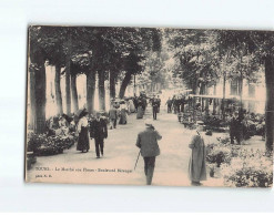 TOURS : Le Marché Aux Fleurs, Boulevard Béranger - état - Tours