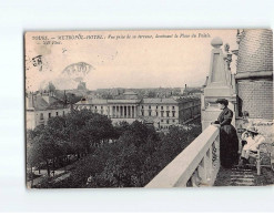 TOURS : Métropol-Hôtel, Vue Prise De Sa Terrasse, Dominant La Place Du Palais - état - Tours