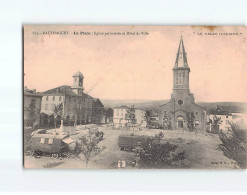 PAULHAGUET : La Place, Eglise Paroissiale Et Hôtel De Ville - état - Altri & Non Classificati