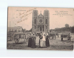 SAINT MALO : L'Eglise De Rocabey Et Marché Aux Pommes De Terre - état - Saint Malo