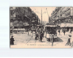 MARSEILLE : La Cannebière Vue Du Cours Belzunce - Très Bon état - Canebière, Centro Città