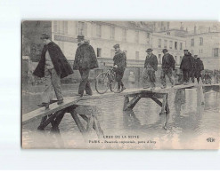 PARIS : Inondations De 1910, Passerelle Improvisée, Porte D'Ivry - état - Paris Flood, 1910