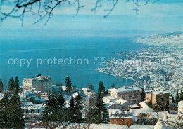 13757719 Glion Sur Montreux En Hiver Avec Clarens Lac Leman Et Jura Glion - Autres & Non Classés