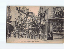 BLOIS : Fête Des Fleurs Du 19 Juin 1910, Rue Du Commerce - Très Bon état - Blois