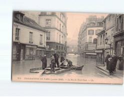 PARIS : Inondation De Paris ( Janvier 1910 ), La Rue Du Haut -Pavé - Très Bon état - Alluvioni Del 1910