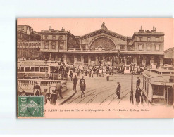 PARIS : La Gare De L'Est Et Le Métropolitain - Très Bon état - Metro, Stations