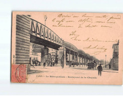 PARIS : Le Métropolitain, Boulevard De La Chapelle - état ( Partiellement Décollée ) - Metropolitana, Stazioni